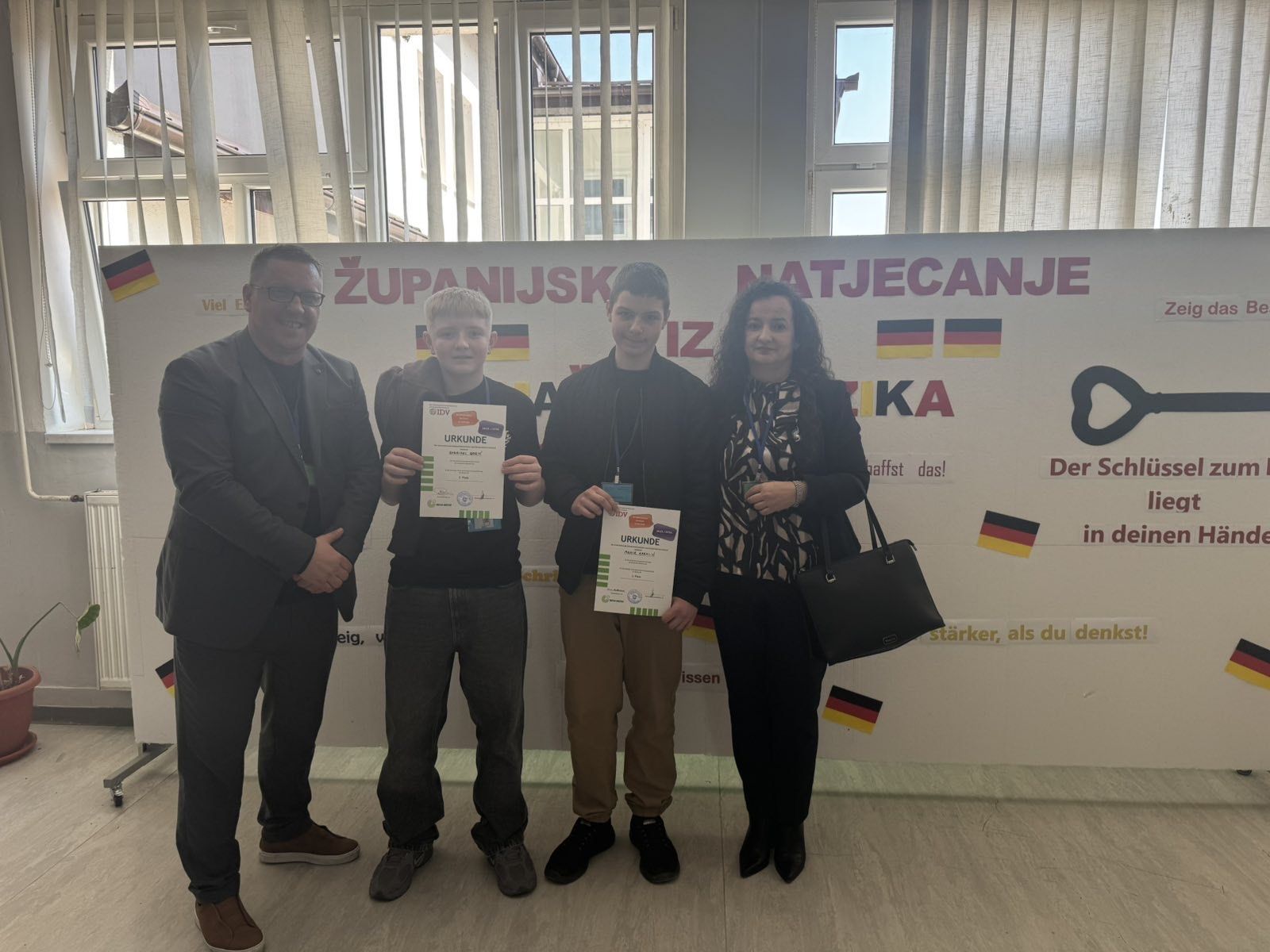 ŽUPANIJSKO NATJECANJE IZ NJEMAČKOG JEZIKA