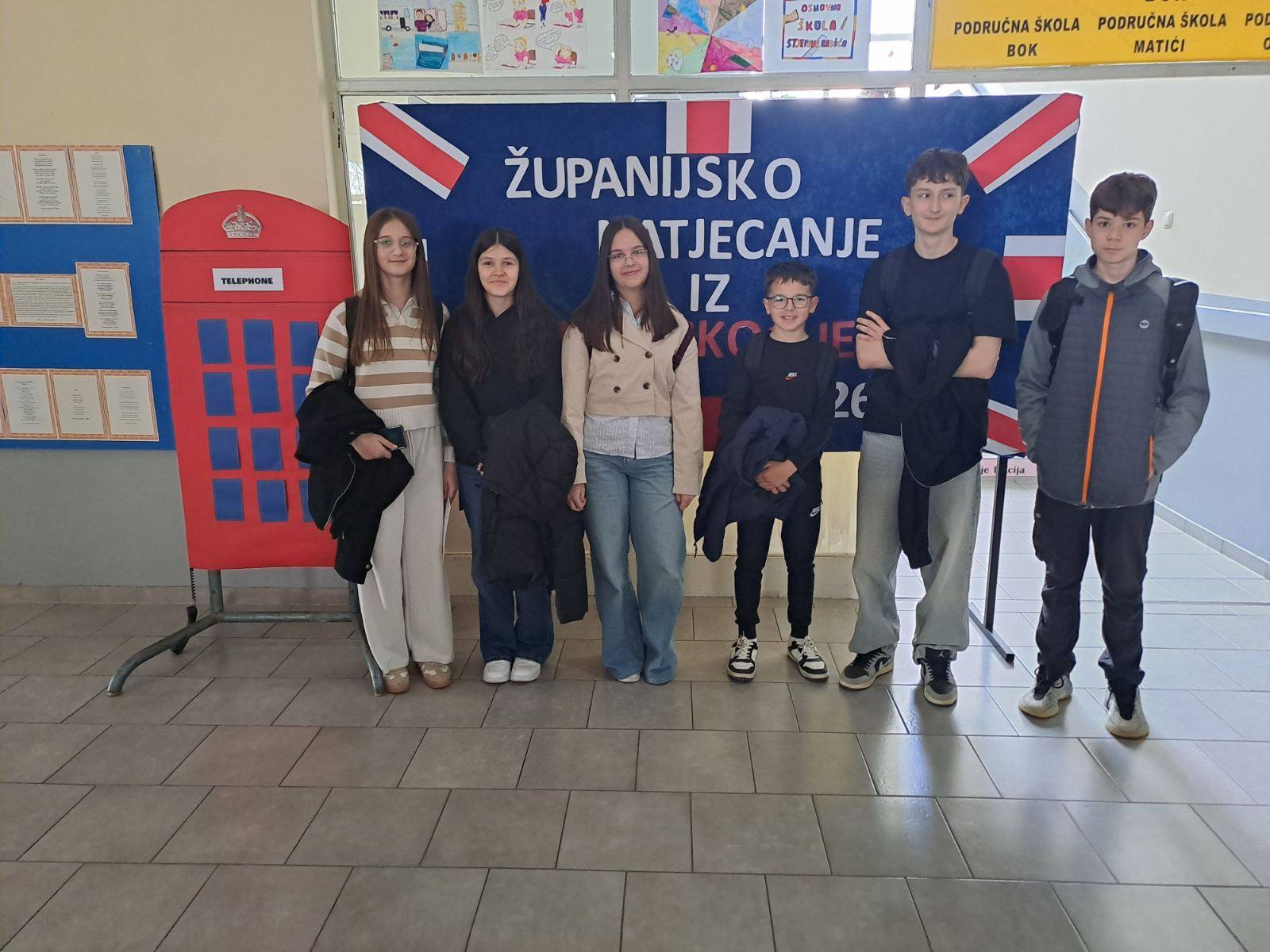ŽUPANIJSKO NATJECANJE IZ ENGLESKOG JEZIKA